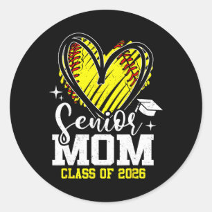 Adesivo Redondo Mãe Orgulhosa da Turma de 2026 Formatura Softll He