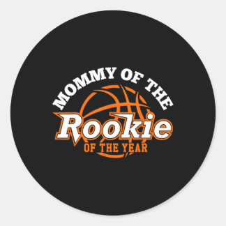 Adesivo Redondo Mãe Rookie Do Ano Bysketbyll