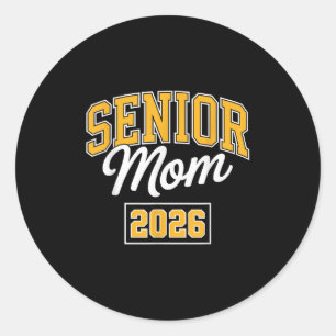 Adesivo Redondo Mãe Sênior 2026 Mãe Orgulhosa Graduada Design Cl