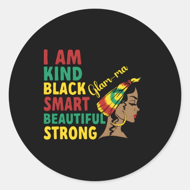 Adesivo Redondo Mães Negras Avó-Mães Afro-Americanas de Vidro (Frente)