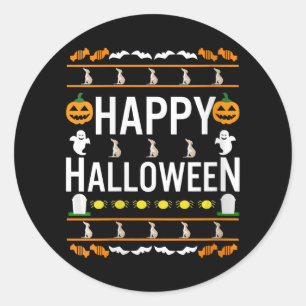 Adesivo Redondo Mães Whippet Halloween Cachorro preguiçoso de fant
