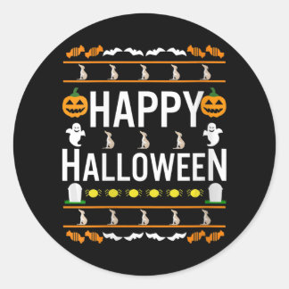 Adesivo Redondo Mães Whippet Halloween Cachorro preguiçoso de fant