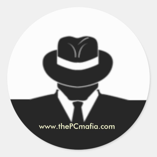 Adesivo Redondo Mafia Sticker (Frente)