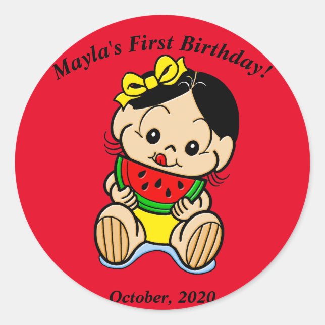 Adesivo Redondo Magali (Frente)