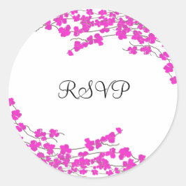 Adesivo Redondo Magenta Blossoms RSVP