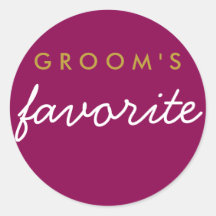 Magenta Favorita do Groom Dourada