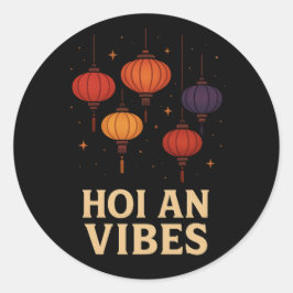Adesivo Redondo Magia de Hoi An – Arte de Lanternas