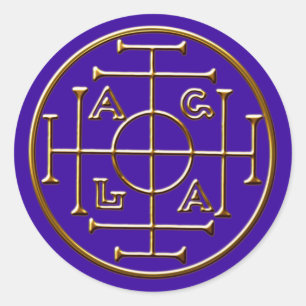 Adesivo Redondo Magia Magic filactéria êxito riqueza vida compri