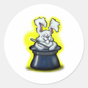 Adesivo Redondo Magic Bunny