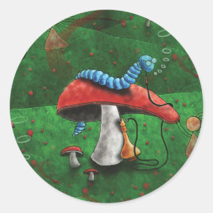 Adesivo Redondo Magic Mushroom