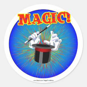 Adesivo Redondo Magic - Vinheta Grande