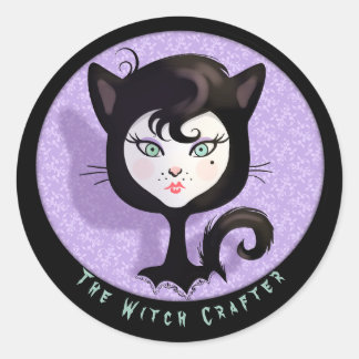 Adesivo Redondo Mágica de Halloween Witch Crafter