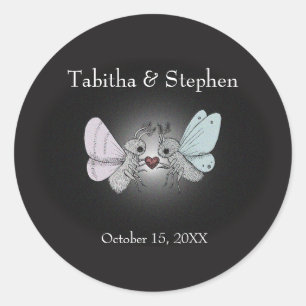 Adesivo Redondo Mágica Única, Horror Gótico, Casamento de Sobremes