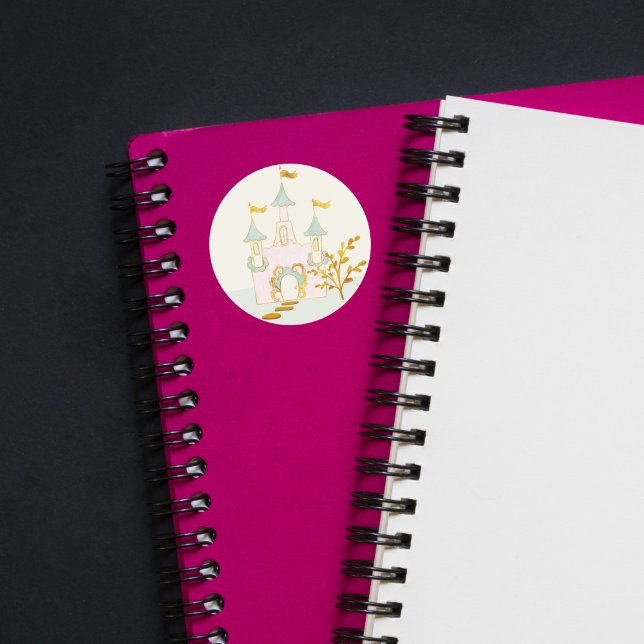 Adesivo Redondo Magical Princess Castle Sticker (Criador carregado)