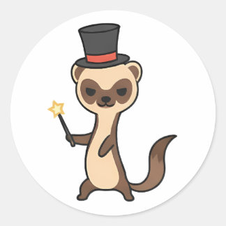 Adesivo Redondo Magician Meerkat