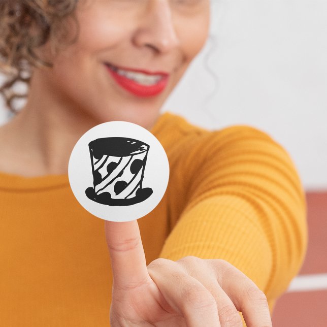 Adesivo Redondo Mágico Hat Stickers (Criador carregado)