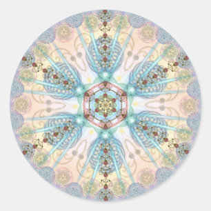 Adesivo Redondo Magnetic Energy Mandala