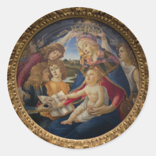 Adesivo Redondo magnífico da abençoada Virgem Maria
