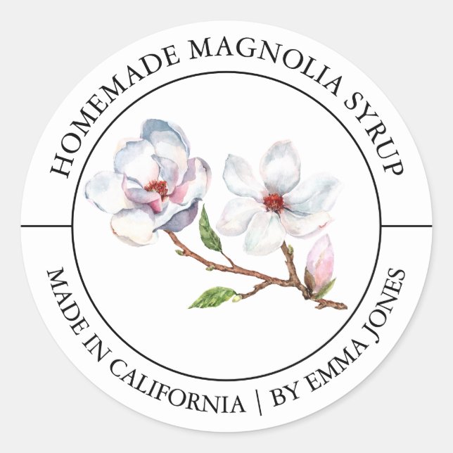 Adesivo Redondo Magnolia (Frente)