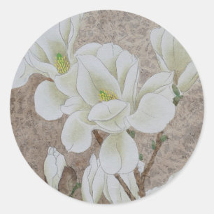 Adesivo Redondo Magnolia Blossom