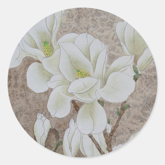 Adesivo Redondo Magnolia Blossom (Frente)