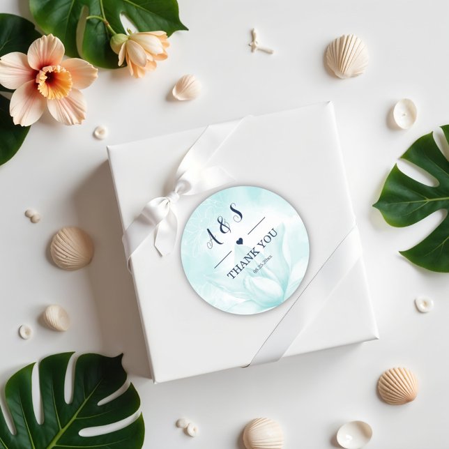 Adesivo Redondo Magnólia Etérea, Obrigado (Criador carregado)