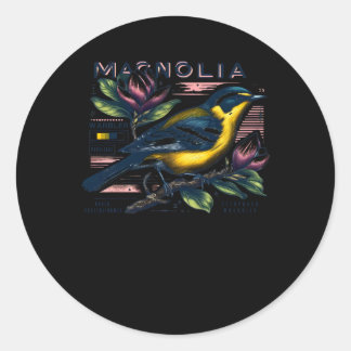 Adesivo Redondo Magnolia Warbler 2 Sticker