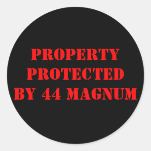 ADESIVO REDONDO MAGNUM DE PROPERTYPROTECTEDBY 44