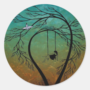 Adesivo Redondo Mágoa e poesia 20…