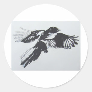 Adesivo Redondo Magpie