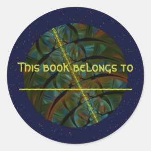 Adesivo Redondo Magpie Crow Moon