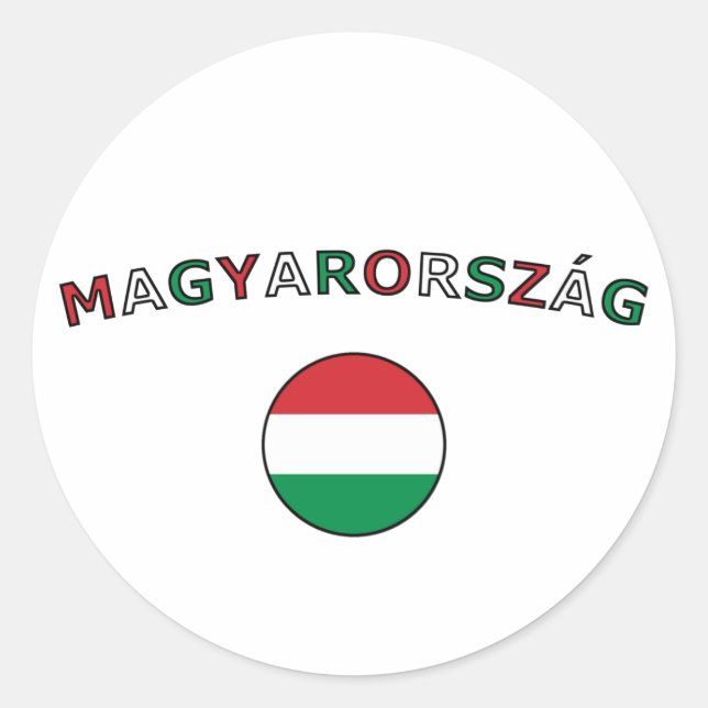 Adesivo Redondo Magyarorszag (Frente)