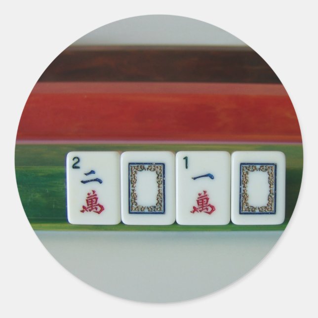 Adesivo Redondo Mah-Jongg 2010 (Frente)