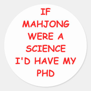 Adesivo Redondo mahjong