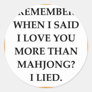ADESIVO REDONDO MAHJONG