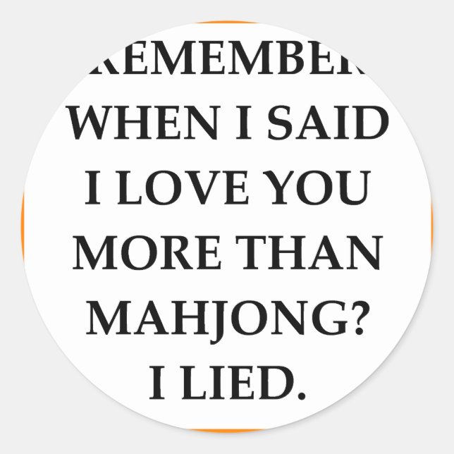 ADESIVO REDONDO MAHJONG (Frente)