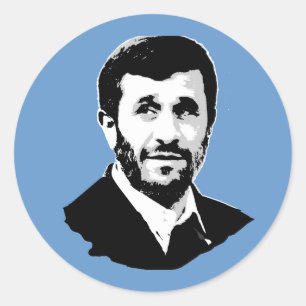 Adesivo Redondo Mahmoud Ahmadinejad