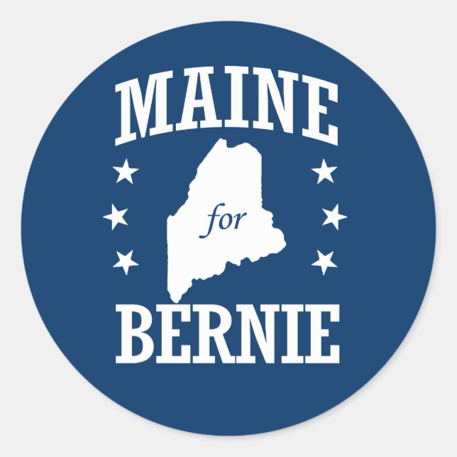ADESIVO REDONDO MAINE FOR BERNIE SANDERS (Frente)