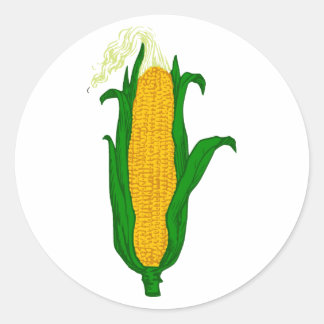 Adesivo Redondo Maio maçaroca corn cob