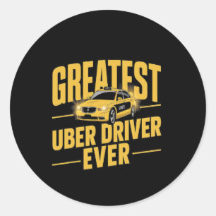 Adesivo Redondo Maior Driver De Uber Engraçado Com Driver De Uber 
