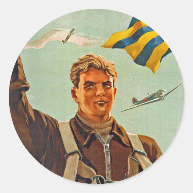 Adesivo Redondo Mais alto, mais e mais rápido! (Frente)