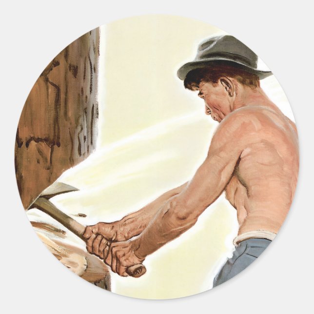 Adesivo Redondo Mais madeira para o Exército (Frente)