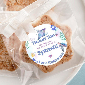 Adesivo Redondo MAIS O Mar! primeiro aniversario classificador