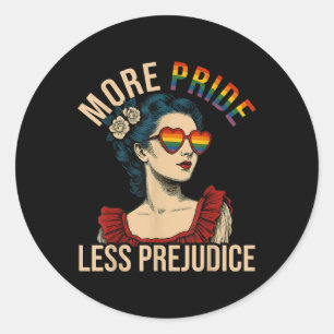 Adesivo Redondo Mais Orgulho Menos Preconceito Mês do Orgulho Gay