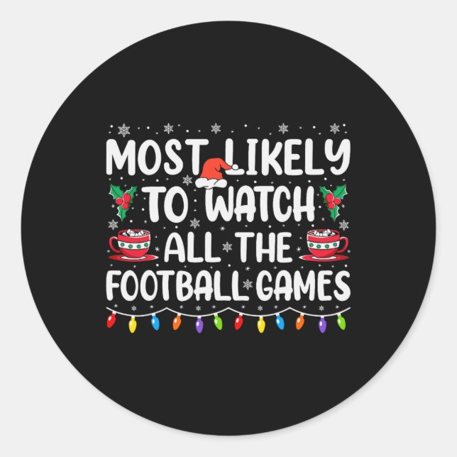 Adesivo Redondo Mais Provável Para Assistir A Todo O Cristo Dos Jo (Frente)