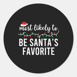 Adesivo Redondo Mais Provável Para O Pijama Familiar Fora De Natal
