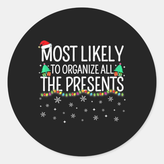 Adesivo Redondo Mais Provável Para Organizar Todas As Famílias Atu (Frente)