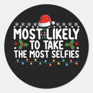 Adesivo Redondo Mais Provável Para Tomar A Hol De Natal Mais Selva
