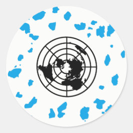 Adesivo Redondo Mais terras #GLOBEXIT Round Stickers