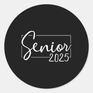 Adesivo Redondo Mais velho 2025 Ano De Graduação Do Segundo grau U